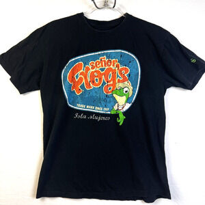 Senor Frogs Tola Mujenes T Shirt Unisex Small Black Bar Beverage Novelty Tee